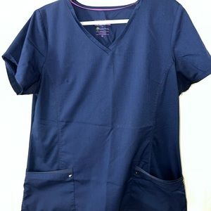 Purple label healing hands scrub top size XL